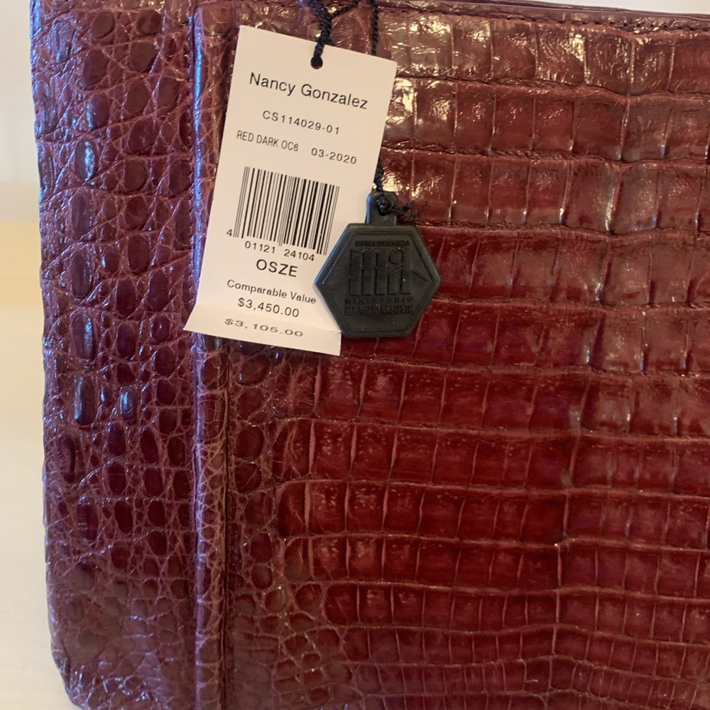 Nancy Gonzalez Red Crocodile Leather Bag